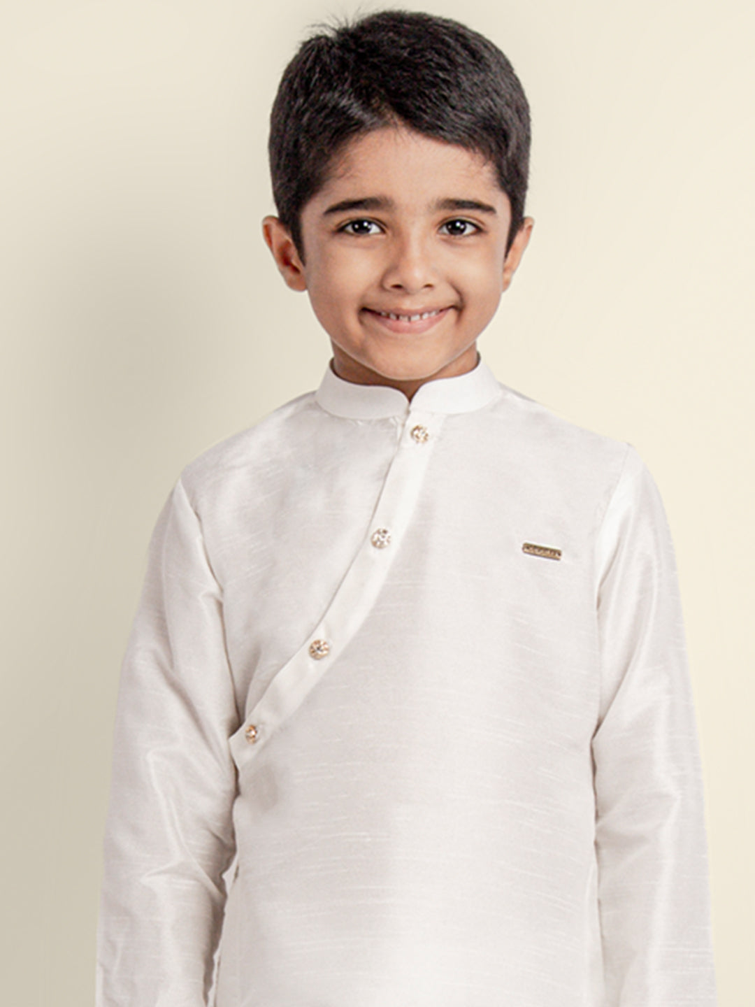 Boys White Designer Kurta