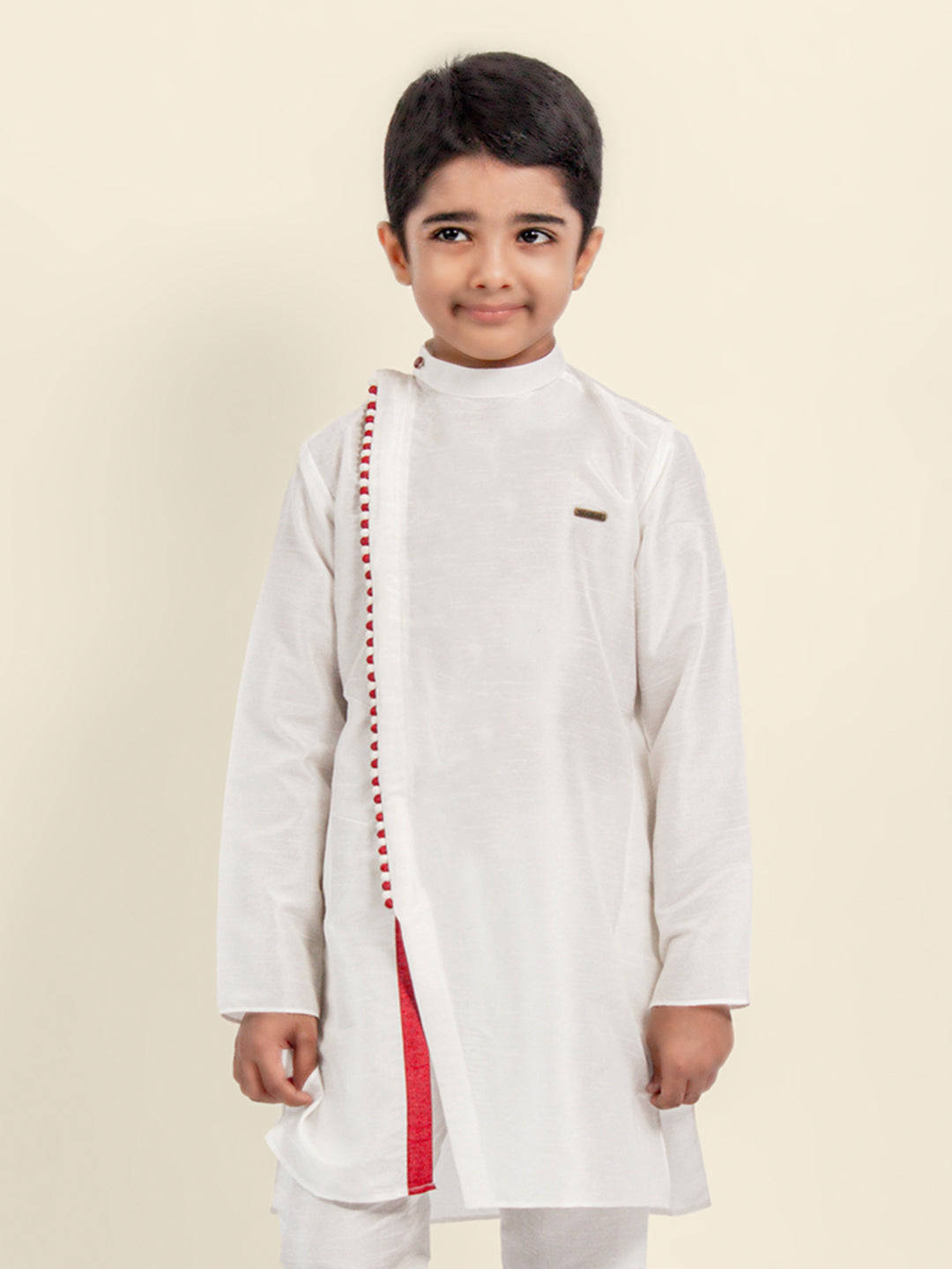 Boys White Designer Kurta